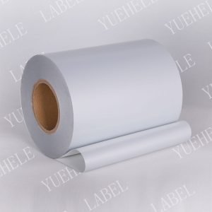 Matt Silver PET label material roll